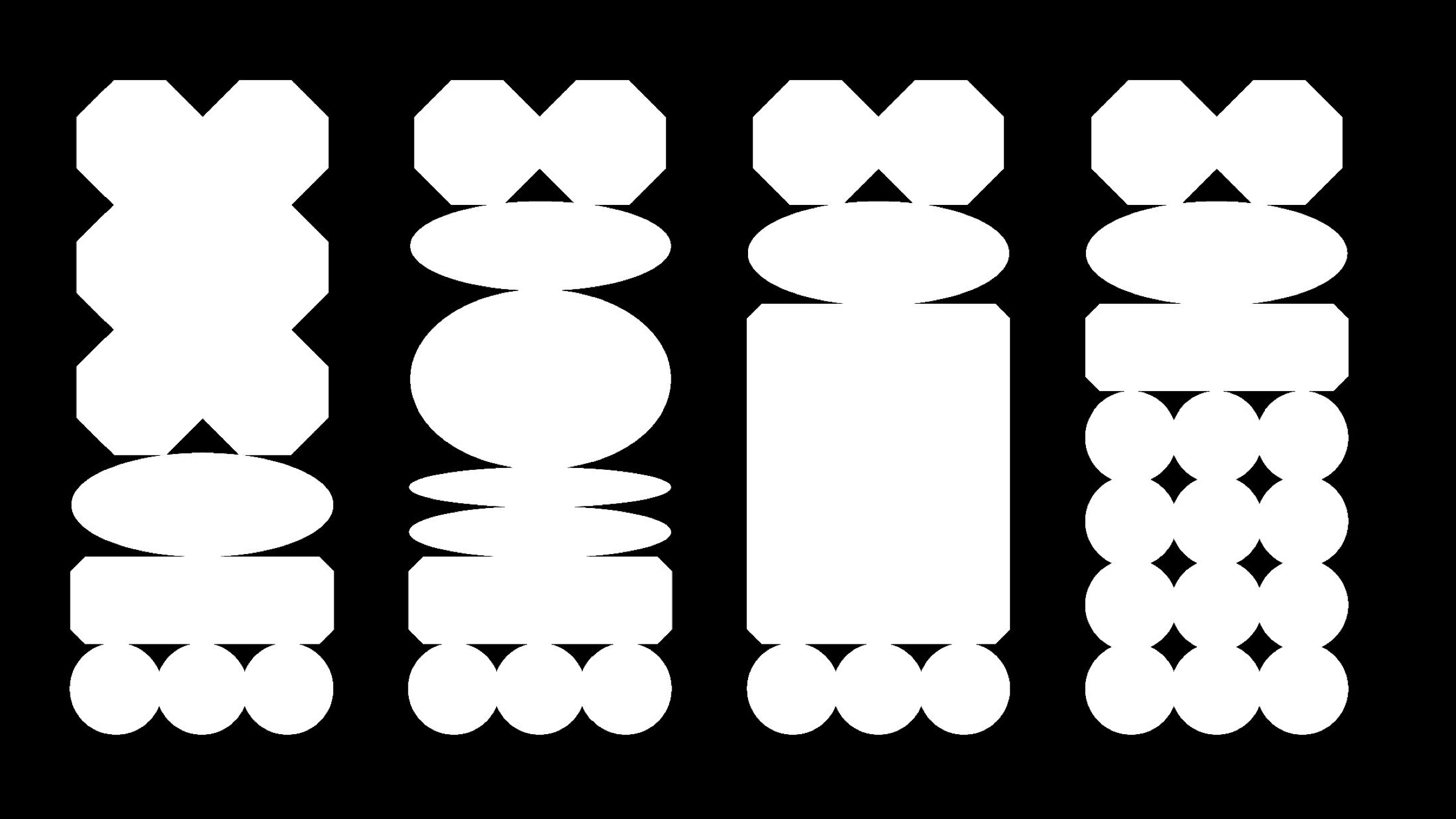 Moodly geometric shapes
