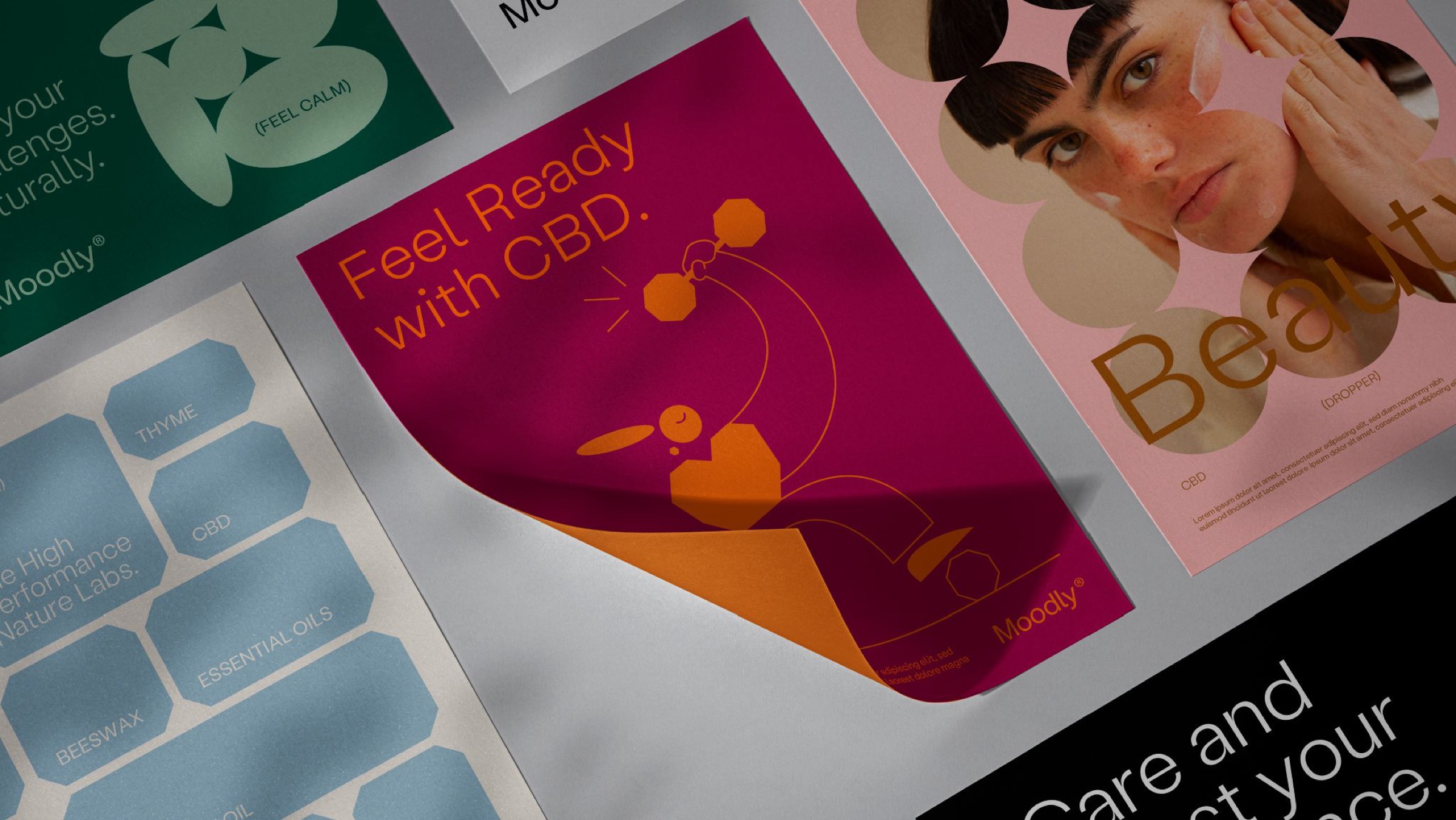 Moodly printed materials