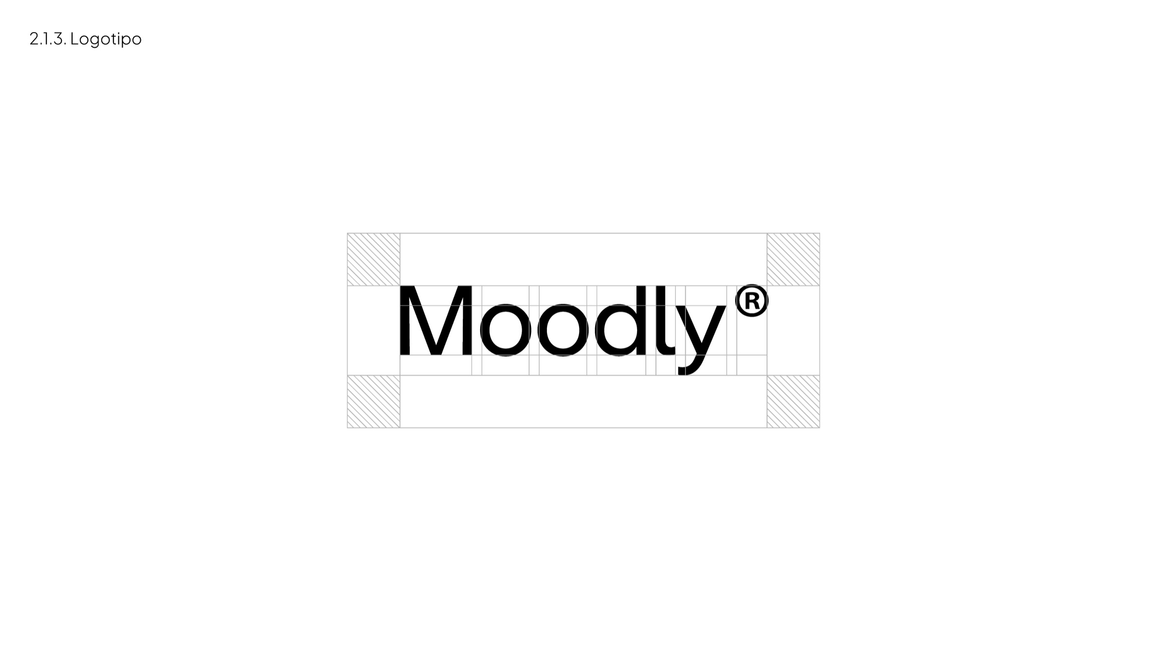 Moodly logotype construction